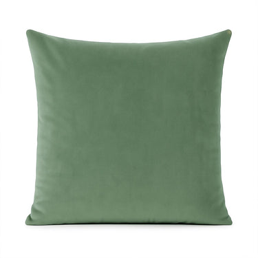 Personalized Velvet Cushion Cover – Custom Name Pillowcase in Sage Green – Wedding Gift, Couple Pillow, Soft Velvet Throw Pillow Cover